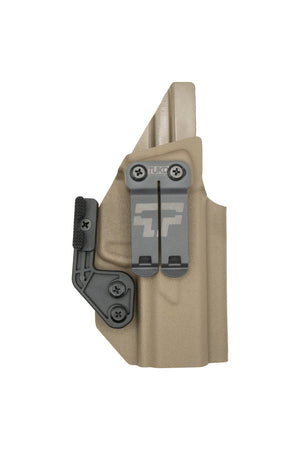 TUKD Kydex IWB holster shell for the Archon Type B in FDE, front molding detail