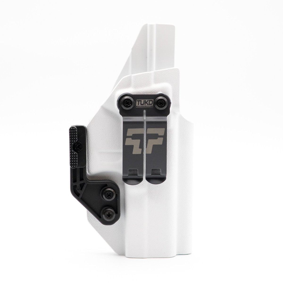 TUKD GHOST light-bearing holster for Smith and Wesson pistols, hand formed Kydex, Las Vegas workshop